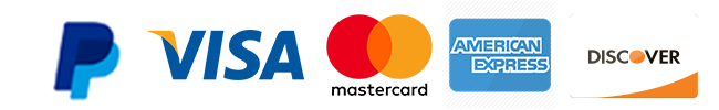 Pay via Paypal Visa Mastercard American Express Discover