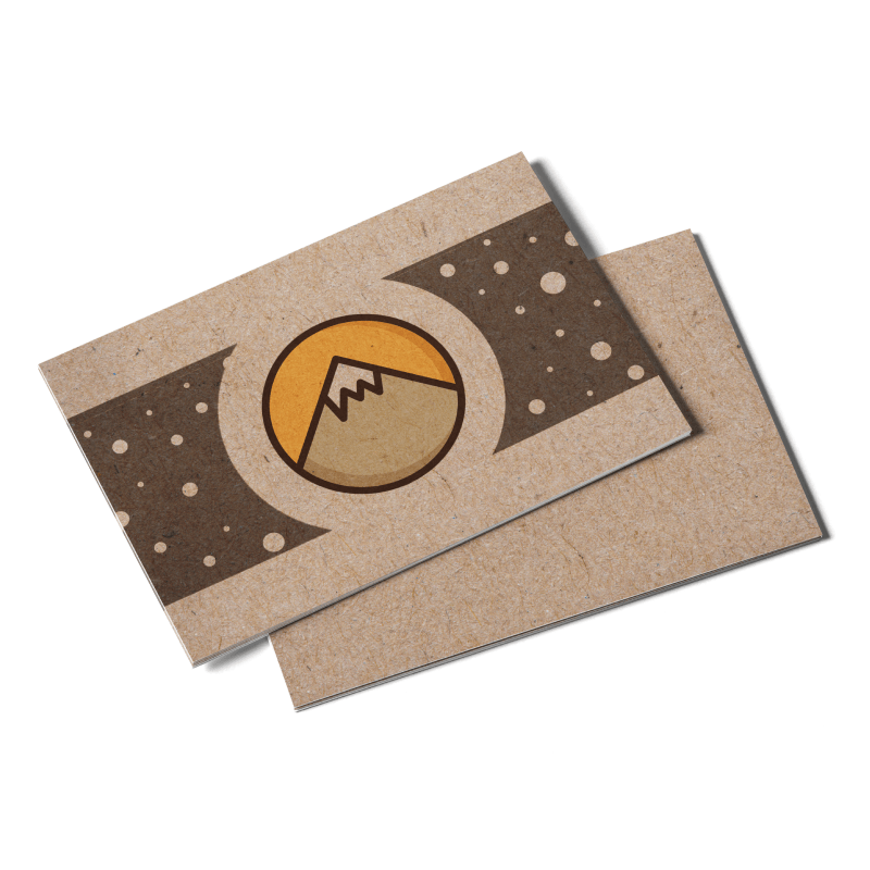 Cartes postales Kraft Carton Kraft 18PT