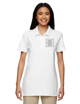 Meet all your clients’ corporate apparel needs with custom women's polos embroidered with their brand. Our apparel embroidery services include both supplying and decorate the garment. Best of all, there are no order minimums, so you can customize as few as one shirt!